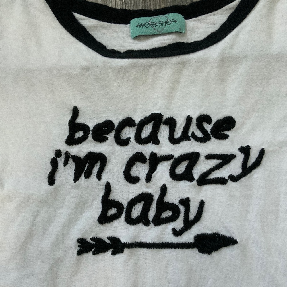 Cotton embroidered  tee